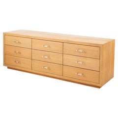 Vintage Modern White Oak Chest of Drawers