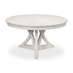 Modern White Oak Dining Table - 70"