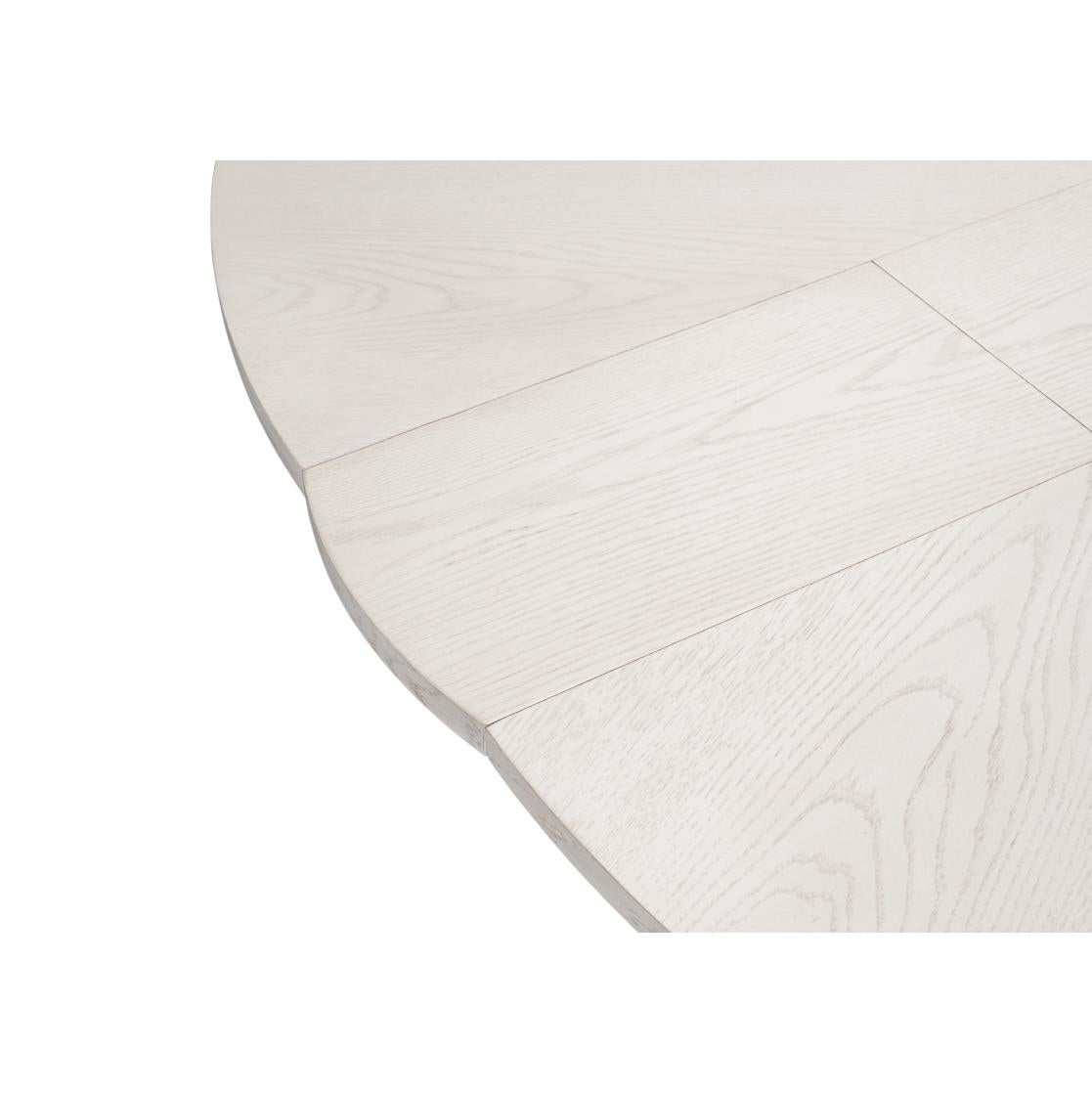 Contemporary Modern White Oak Dining Table - 70