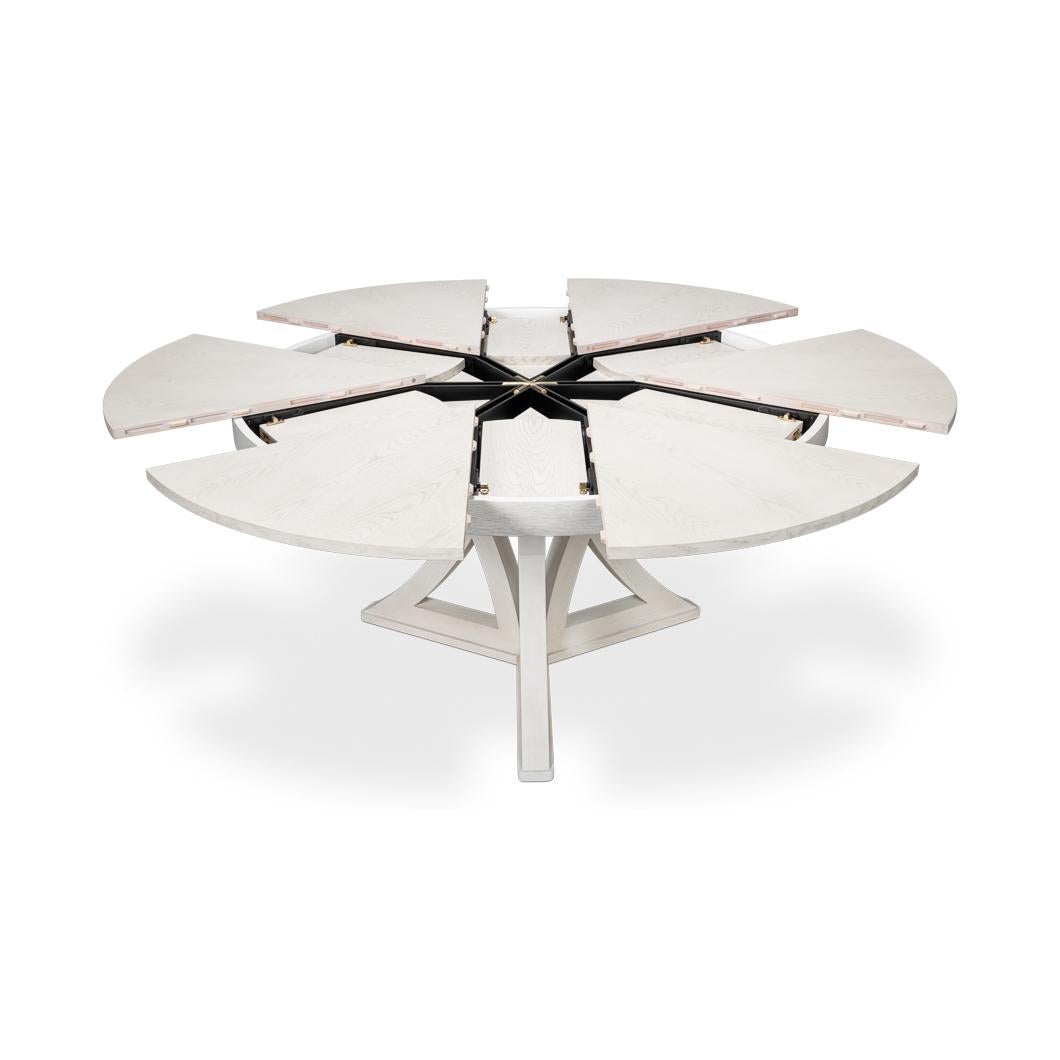 Modern White Oak Dining Table - 70