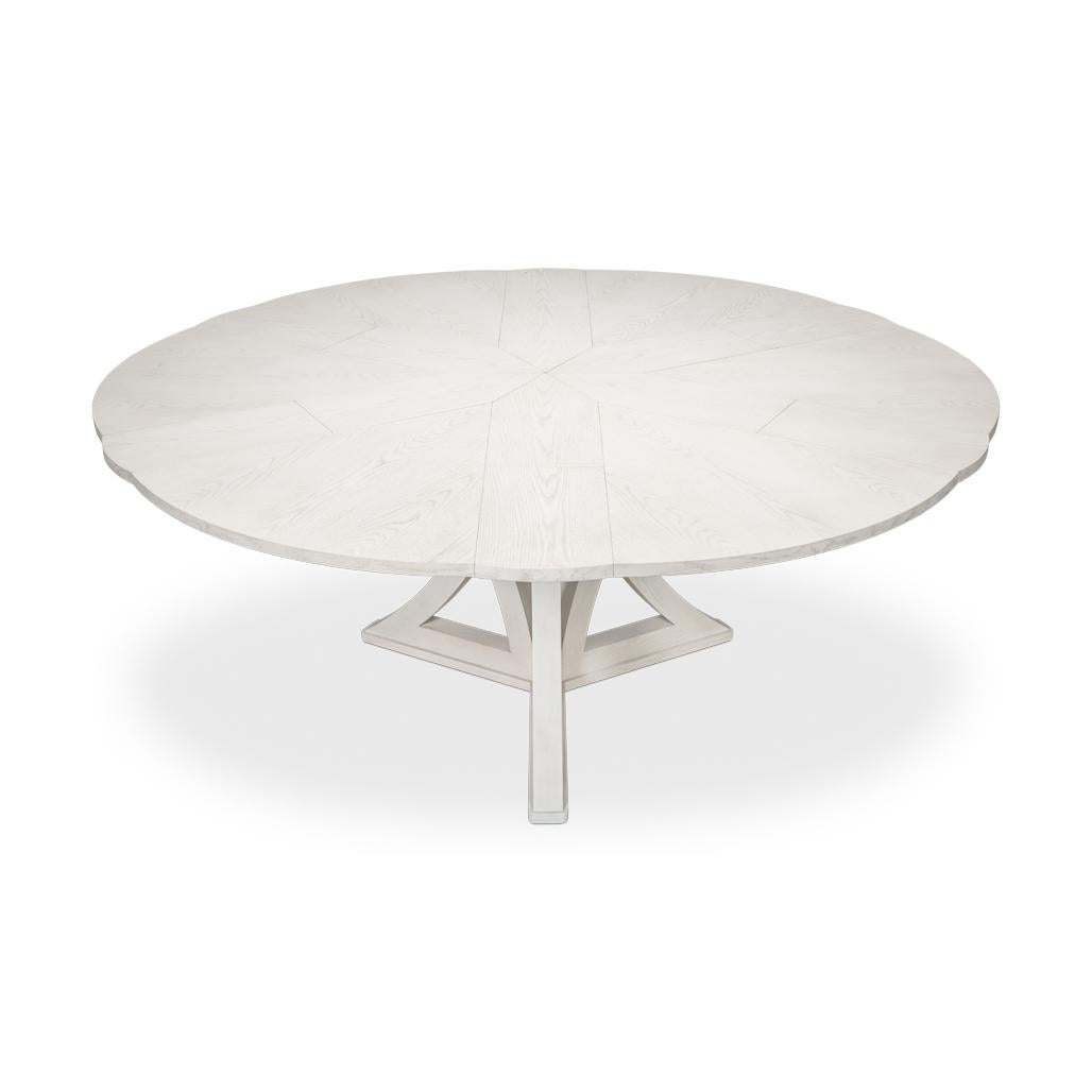 Modern White Oak Dining Table - 70
