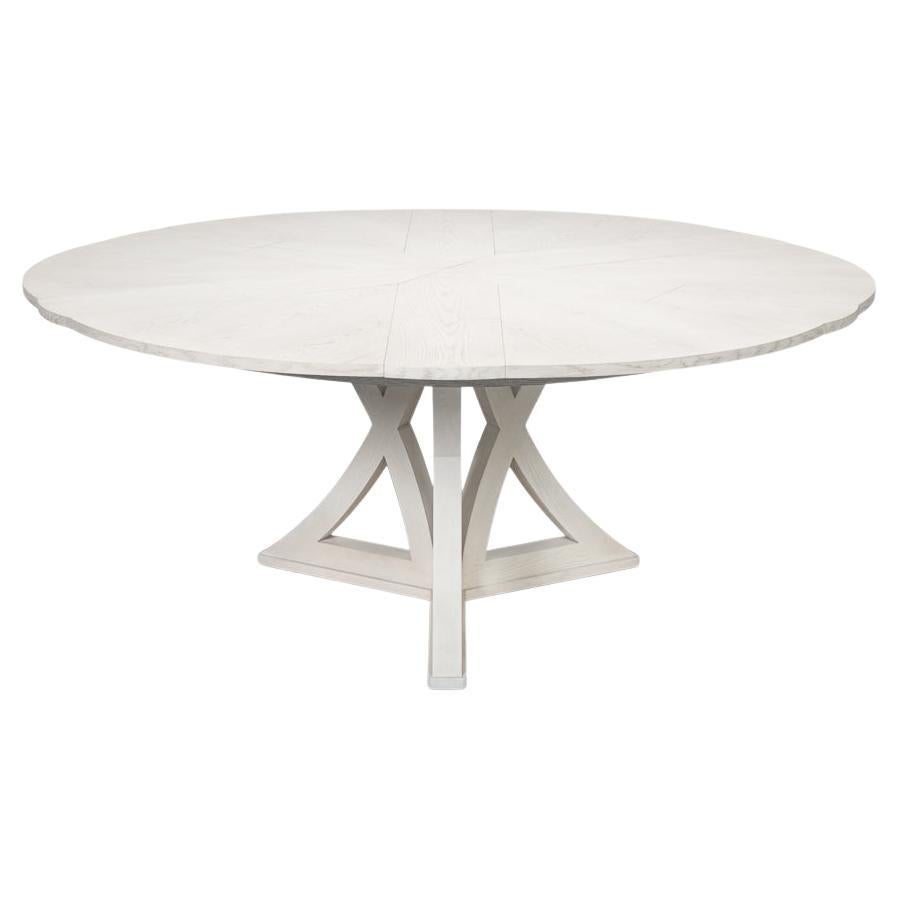 Mesa de Comedor Moderna de Roble Blanco - 70