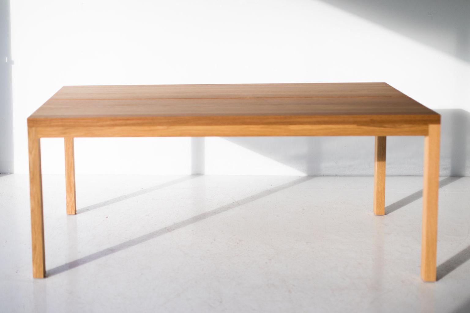 Modern White Oak Dining Table For Sale 3