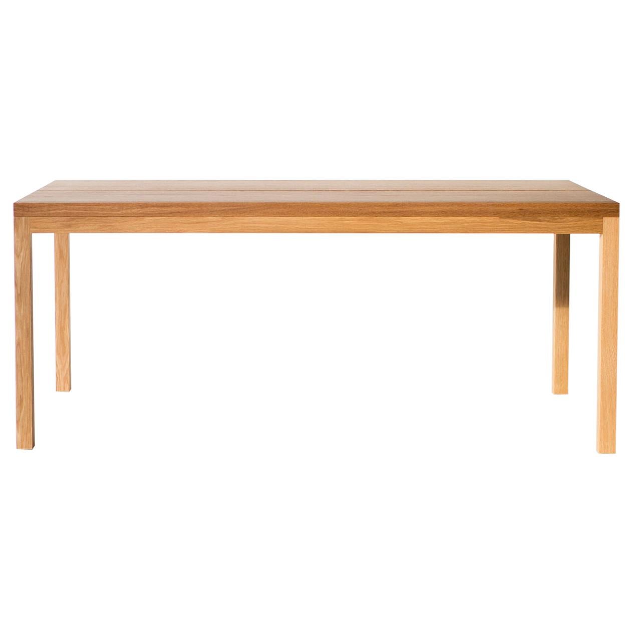 Modern White Oak Dining Table For Sale