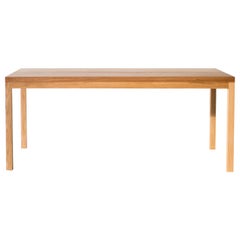 Modern White Oak Dining Table