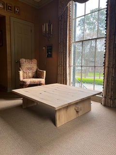 Modern White Oak Handmade Center/Coffee Table by Fortunata Design