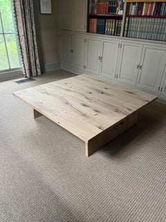 Modern White Oak Handmade Center/Coffee Table by Fortunata Design
