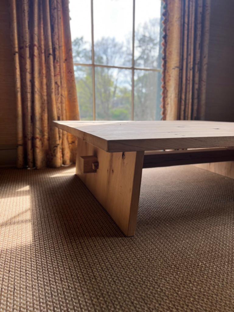XXIe siècle et contemporain Table centrale/table basse moderne en chêne blanc faite à la main par Fortunata Design en vente