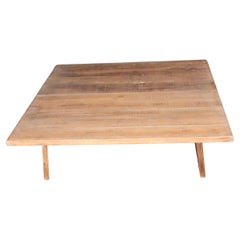 Table centrale/table basse moderne en chêne blanc faite à la main par Fortunata Design