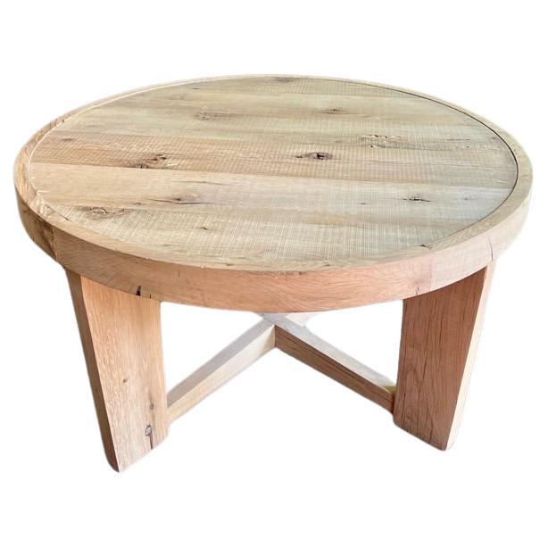 Table centrale/table basse moderne en chêne blanc faite à la main par Fortunata Design en vente