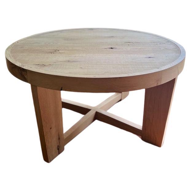 Table centrale/table basse moderne en chêne blanc faite à la main par Fortunata Design