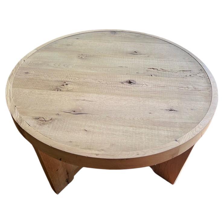 Modern White Oak Handmade Center/Coffee Table by Fortunata Design For Sale