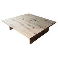 Modern White Oak Handmade Center/Coffee Table by Fortunata Design