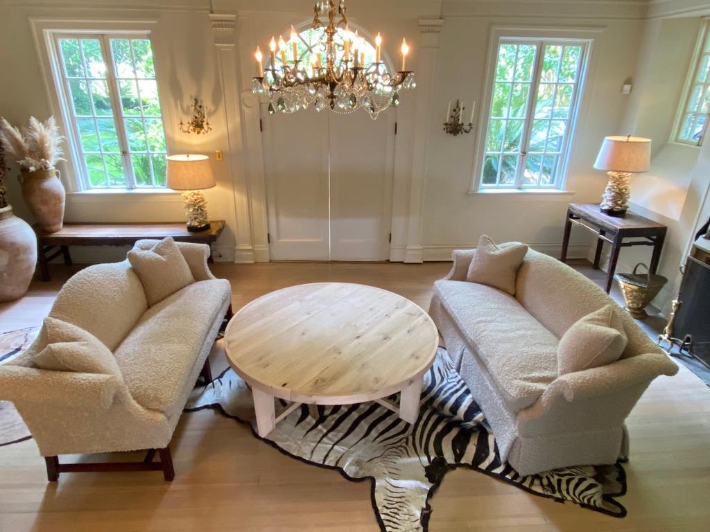 Contemporary Modern White Oak Handmade Center Table by Fortunata Design For Sale