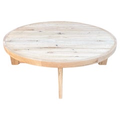 Modern White Oak Handmade Center Table by Fortunata Design