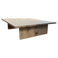 Modern White Oak Handmade Center Table by Fortunata Design