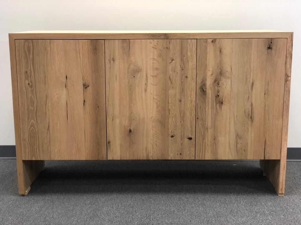 White oak console table 