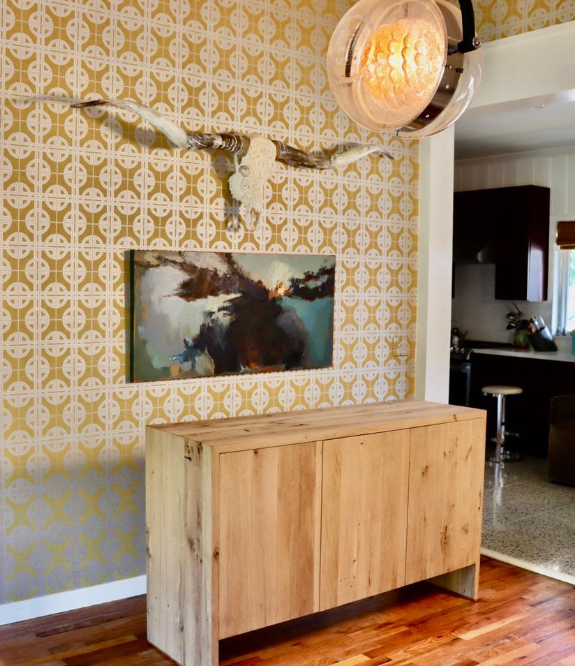 Modern White Oak Handmade Console Table by Fortunata Design In Excellent Condition For Sale In Montgomery, AL