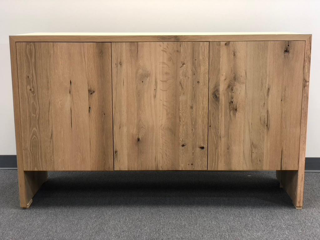 Contemporary Modern White Oak Handmade Console Table by Fortunata Design For Sale
