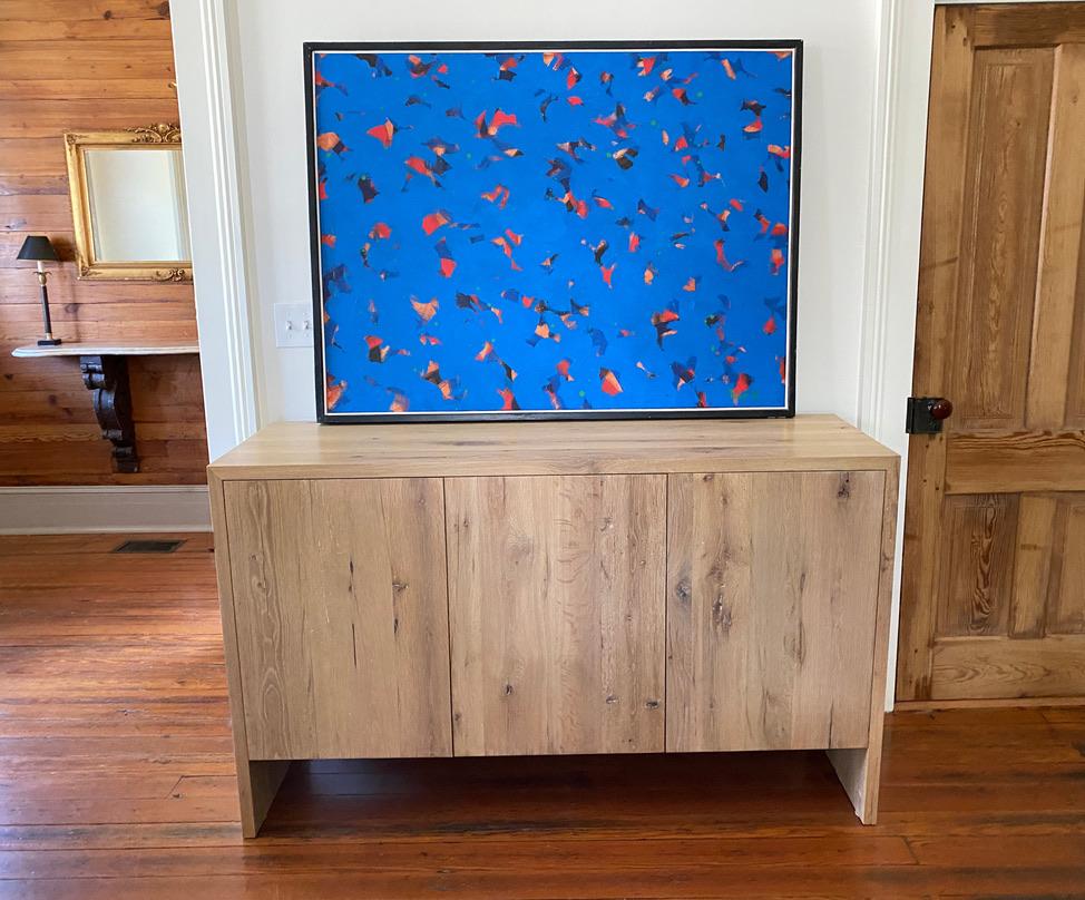 Contemporary Modern White Oak Handmade Console Table by Fortunata Design For Sale