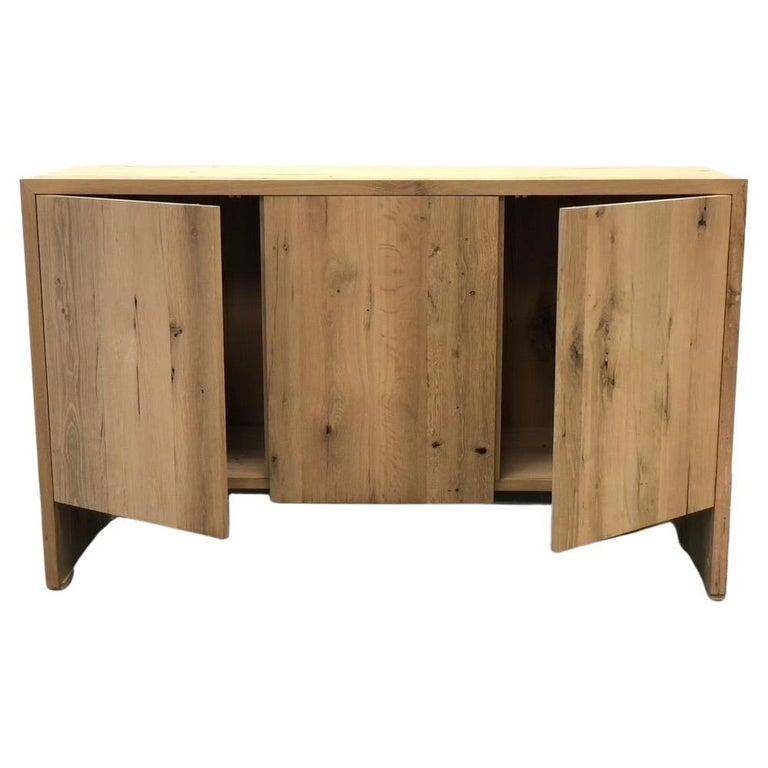 Contemporary Modern White Oak Handmade Console Table by Fortunata Design For Sale