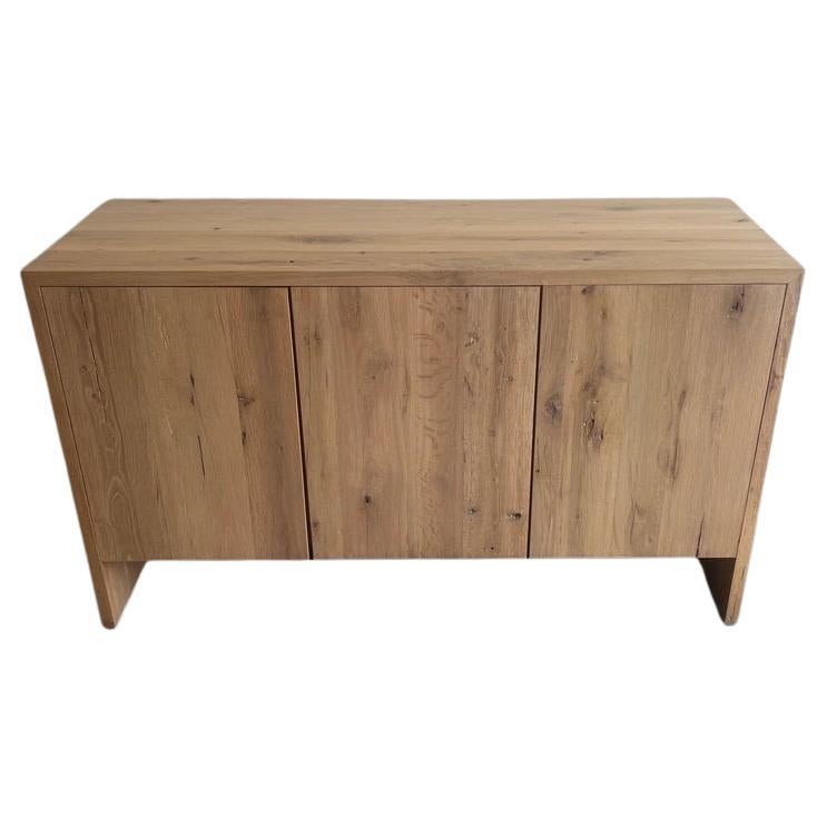 Modern White Oak Handmade Console Table by Fortunata Design