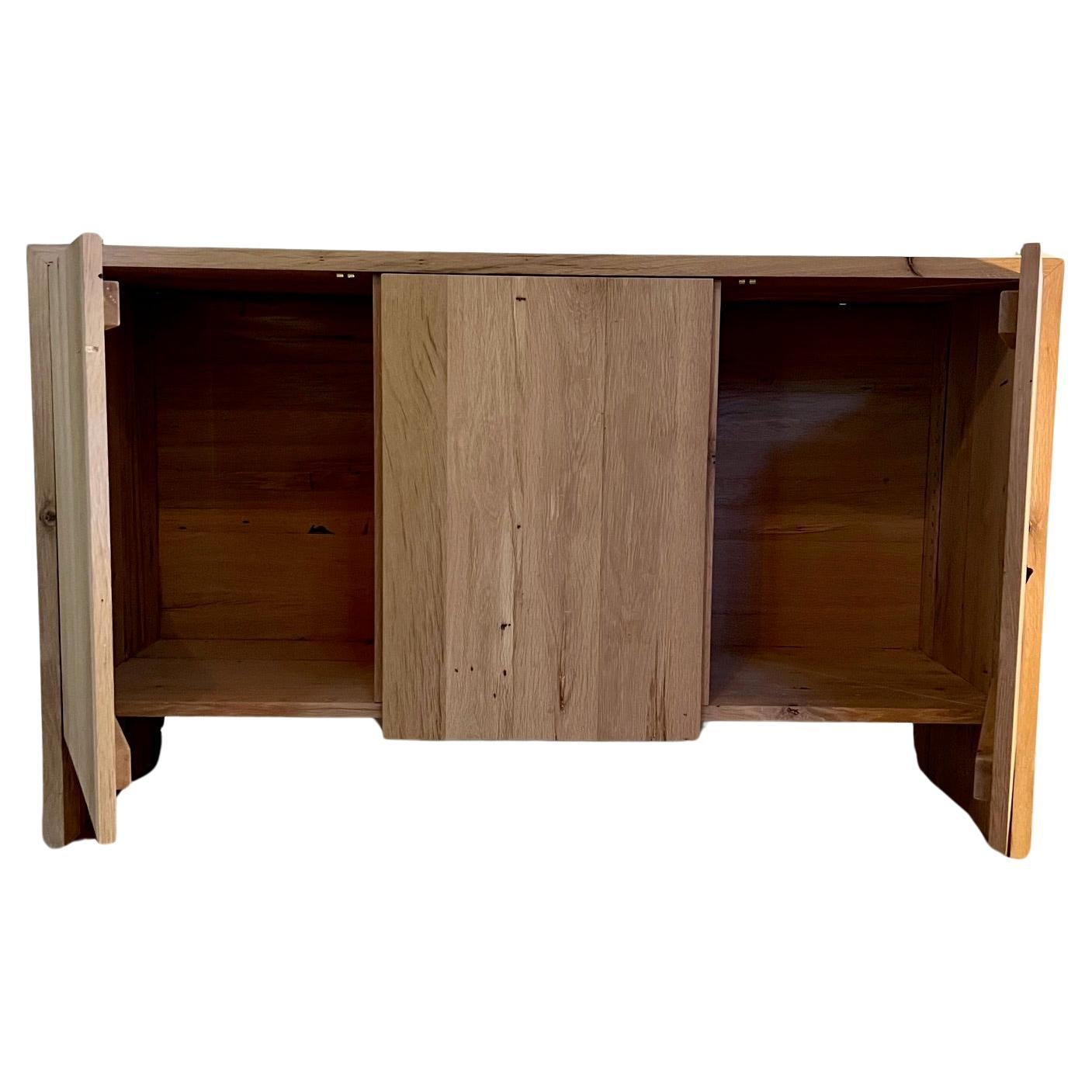 Modern White Oak Handmade Console Table by Fortunata Design