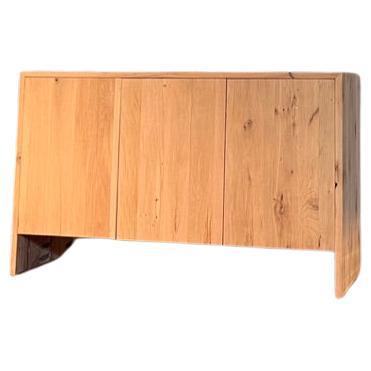 Modern White Oak Handmade Console Table For Sale