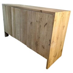 Modern White Oak Handmade Console Table