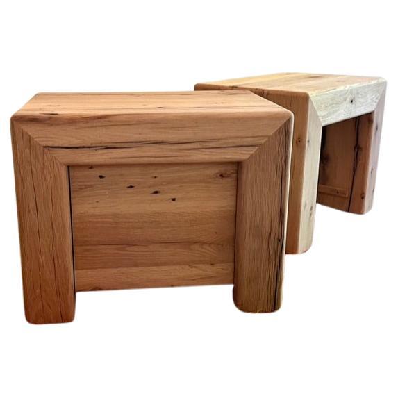 Modern White Oak Handmade Side Table Without/Drawer by Fortunata Design ...