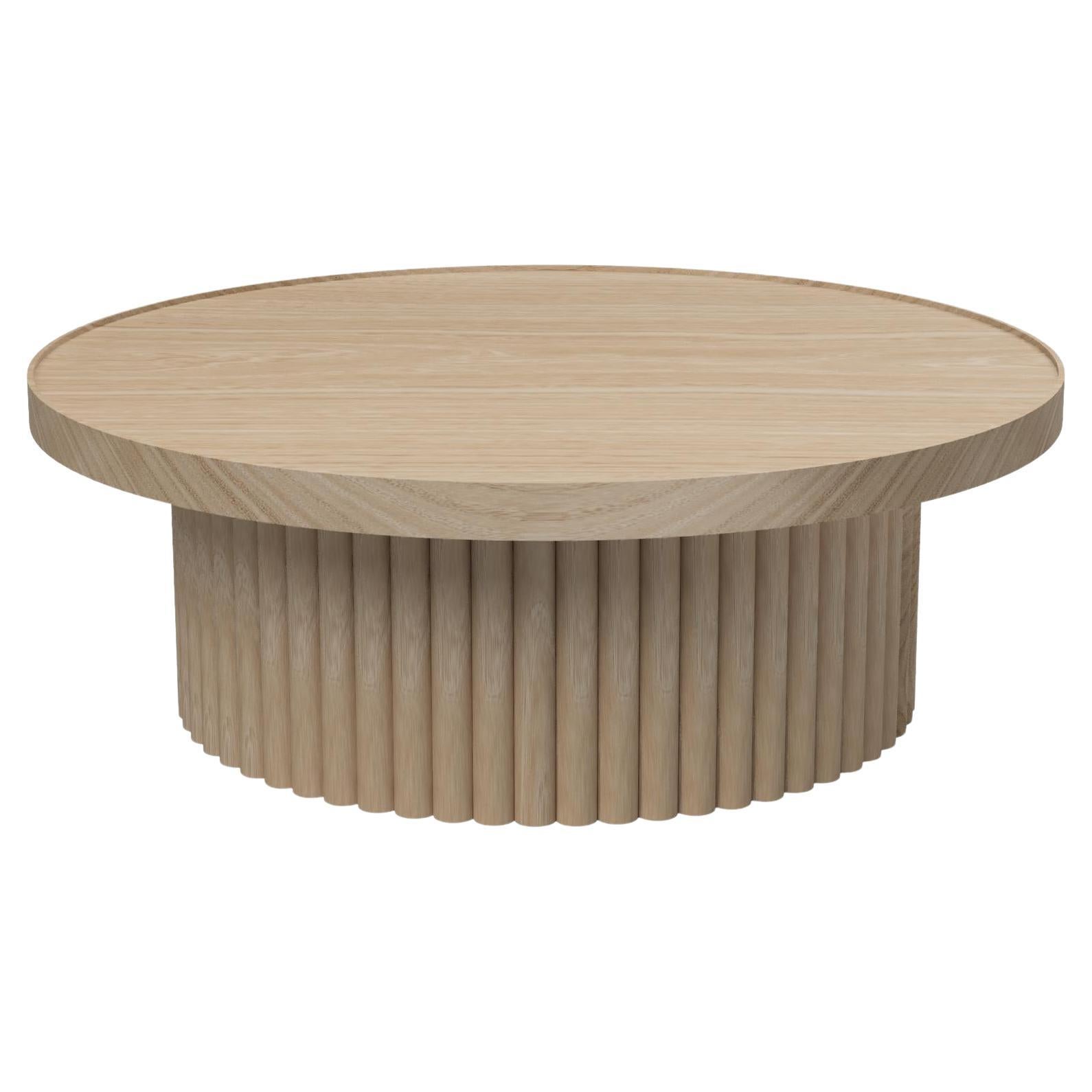 Modern White Oak Loki Coffee Table from the Signature Series by Pompous Fox