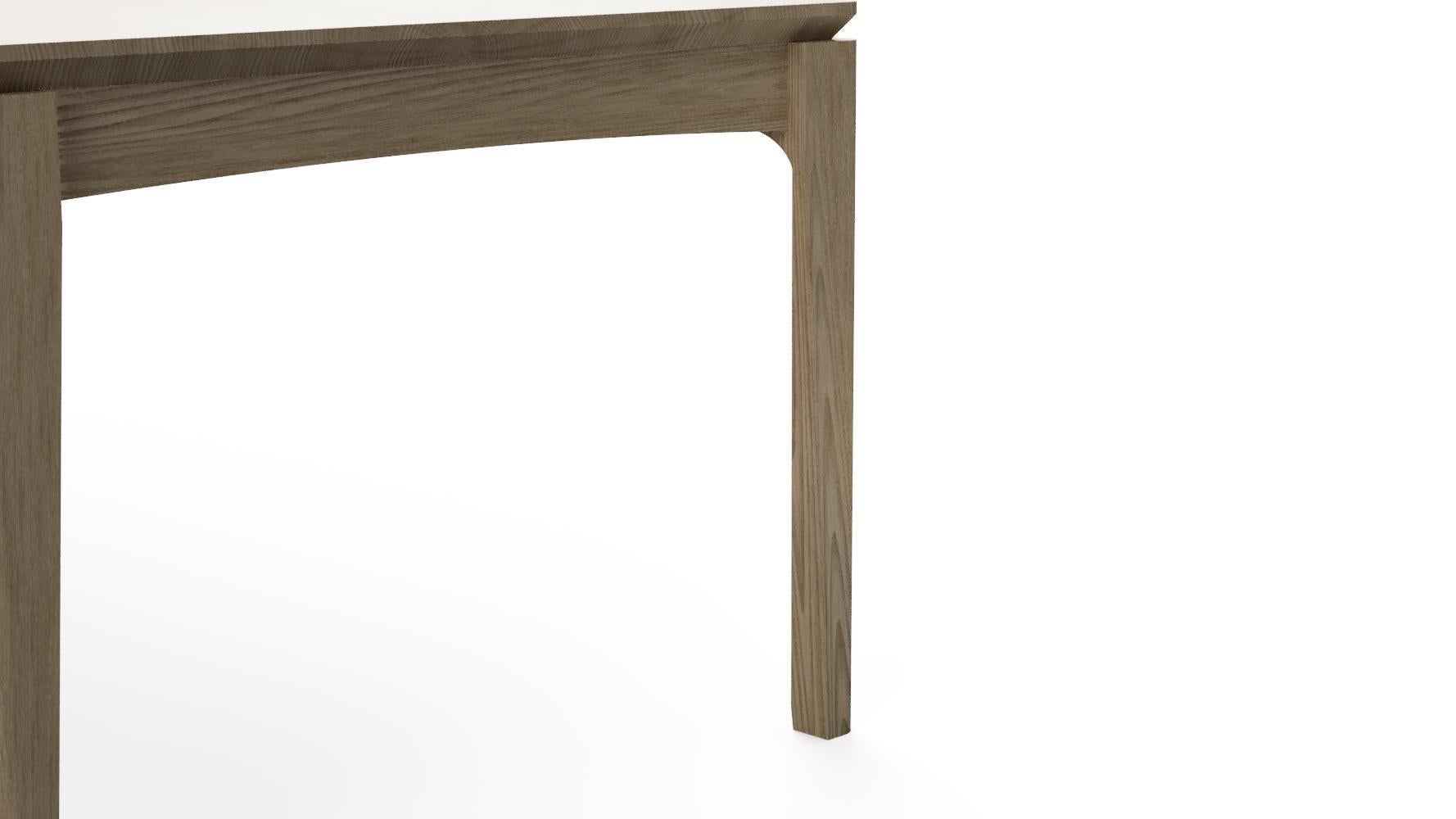 Scandinavian Modern Modern White Oak Loki Dining Table from the Signature Series by Pompous Fox For Sale
