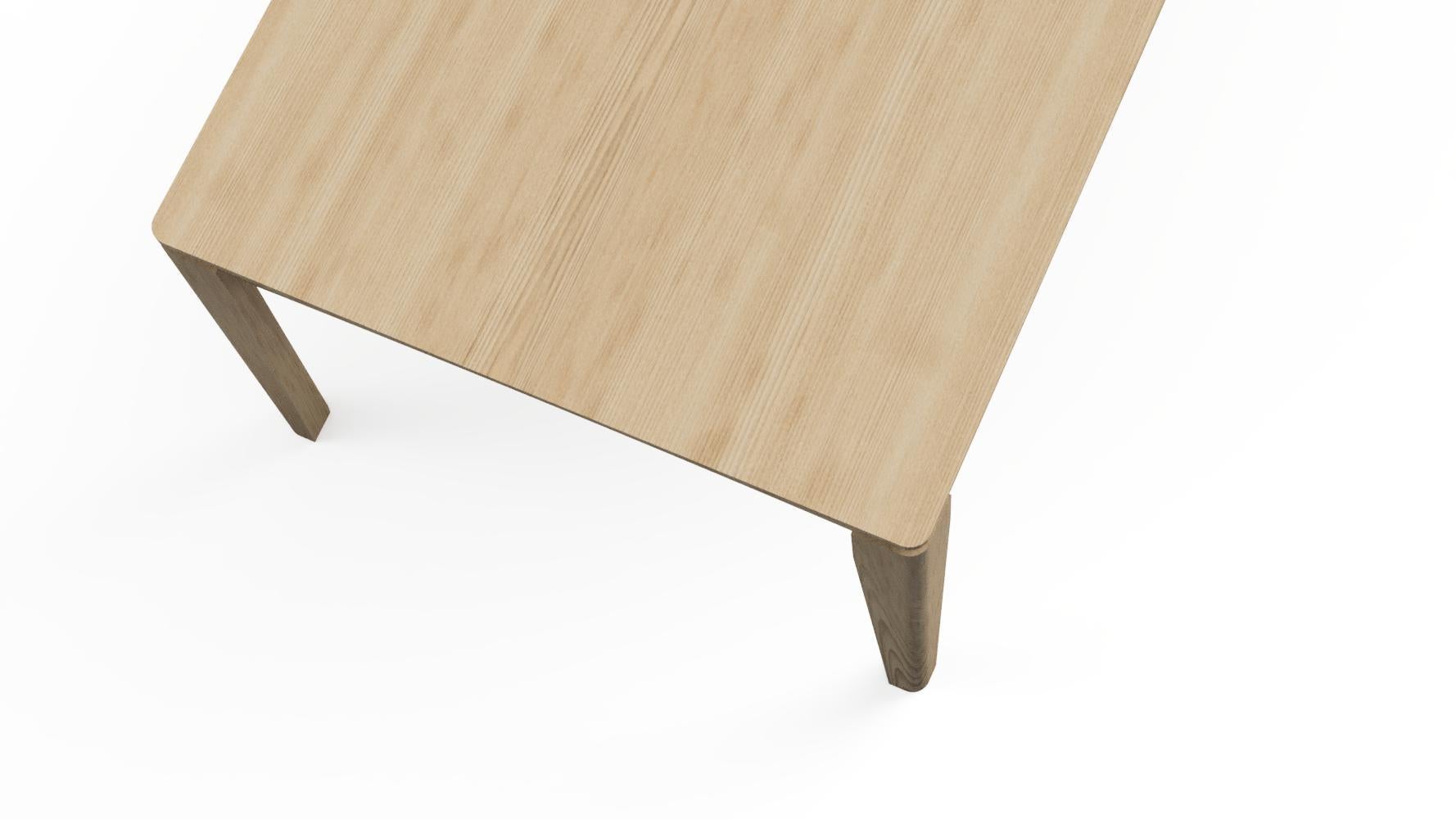 Canadian Modern White Oak Loki Dining Table from the Signature Series by Pompous Fox For Sale