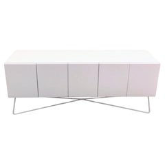 Modern white Office Credenza Sideboard by David Rockwell for Knoll