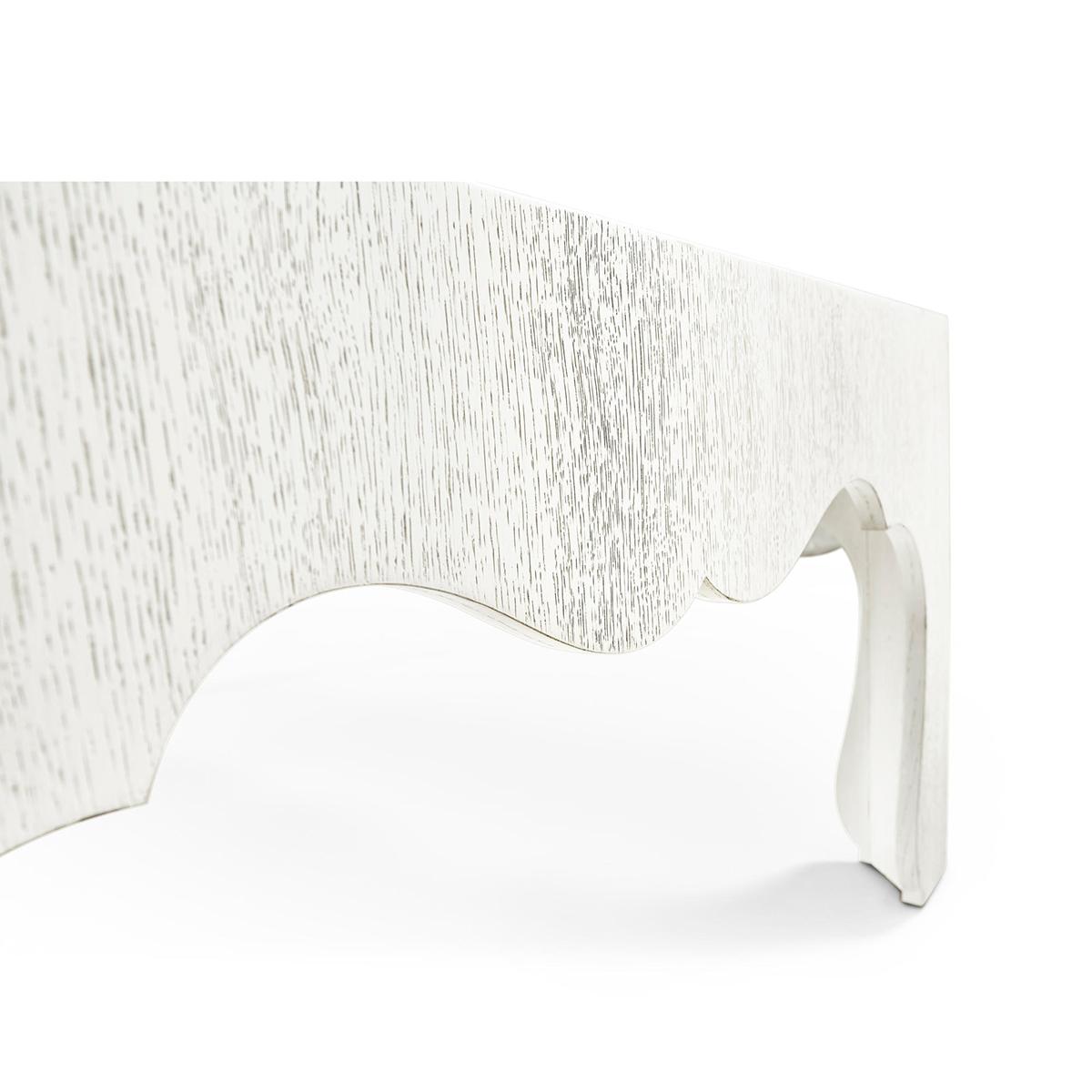 Modern White Painted Coffee Table For Sale 1