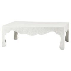 Table basse moderne peinte en blanc