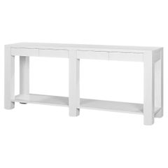 Modern White Painted Console Table