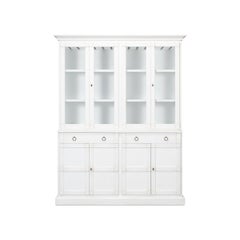 Modern White Painted Hutch