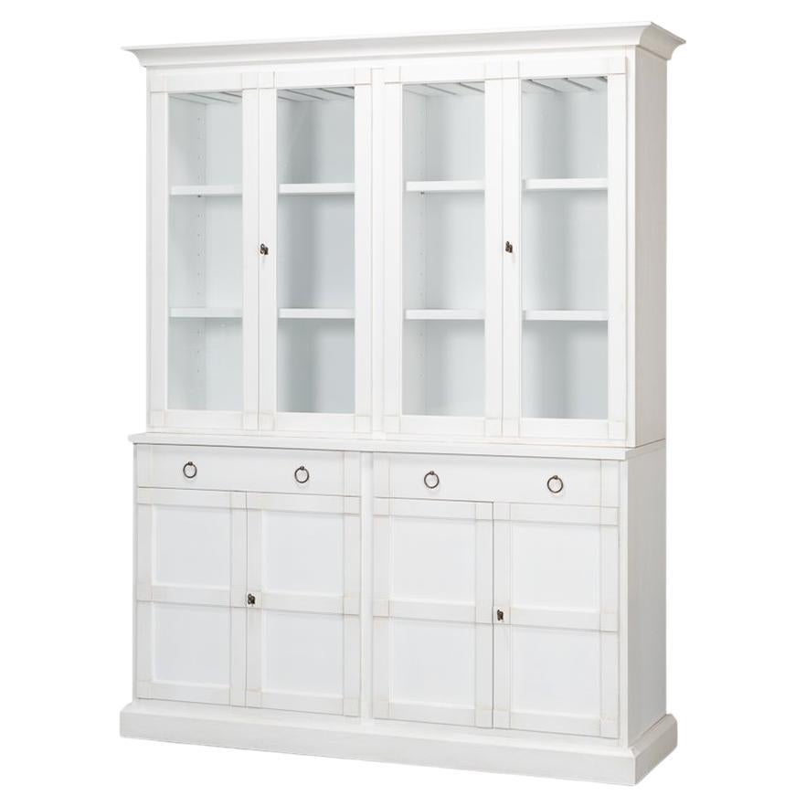 Modern White Painted Hutch For Sale