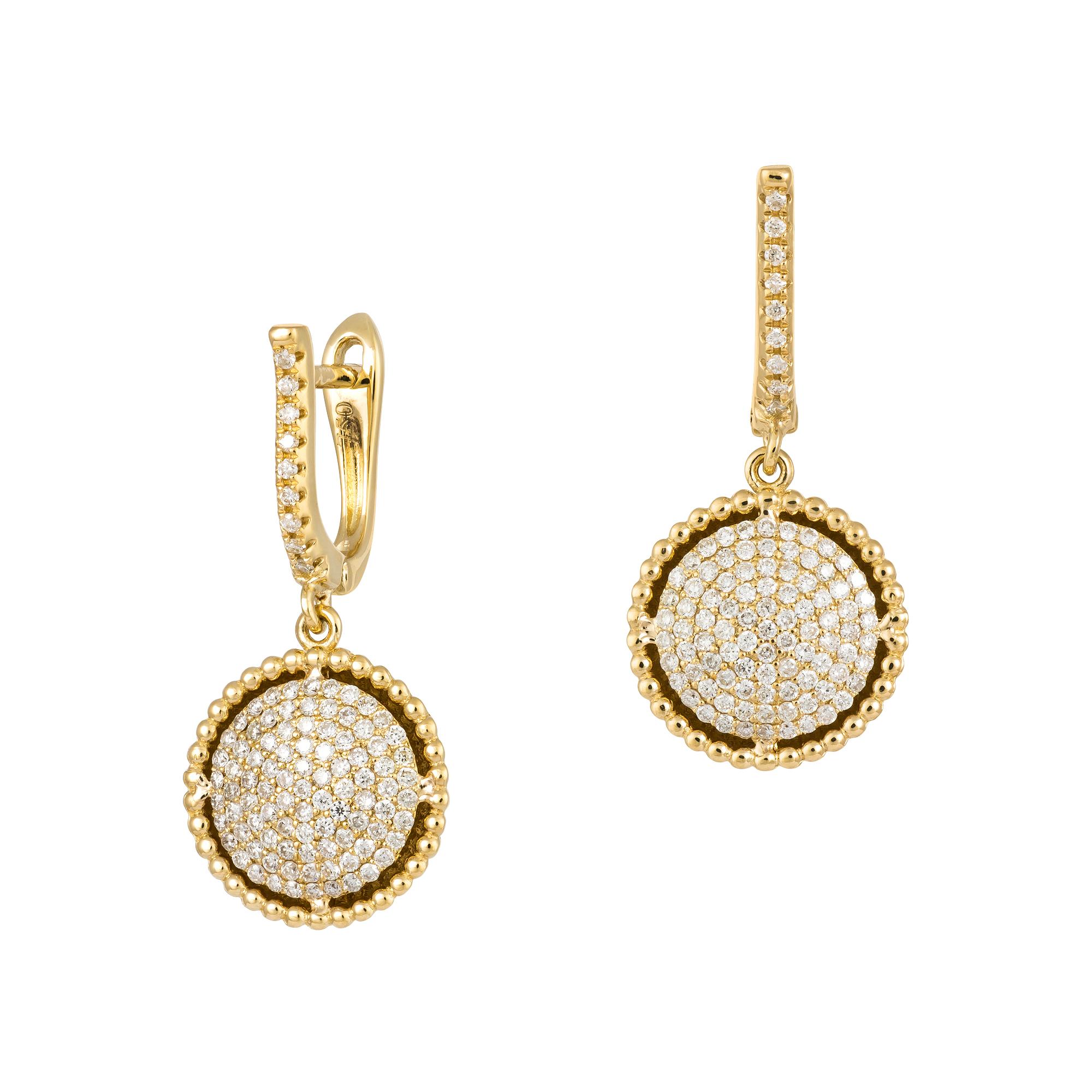 Modernes Weißes Pink Gold 18K Ohrringe Diamant für Sie im Zustand „Neu“ im Angebot in Montreux, CH
