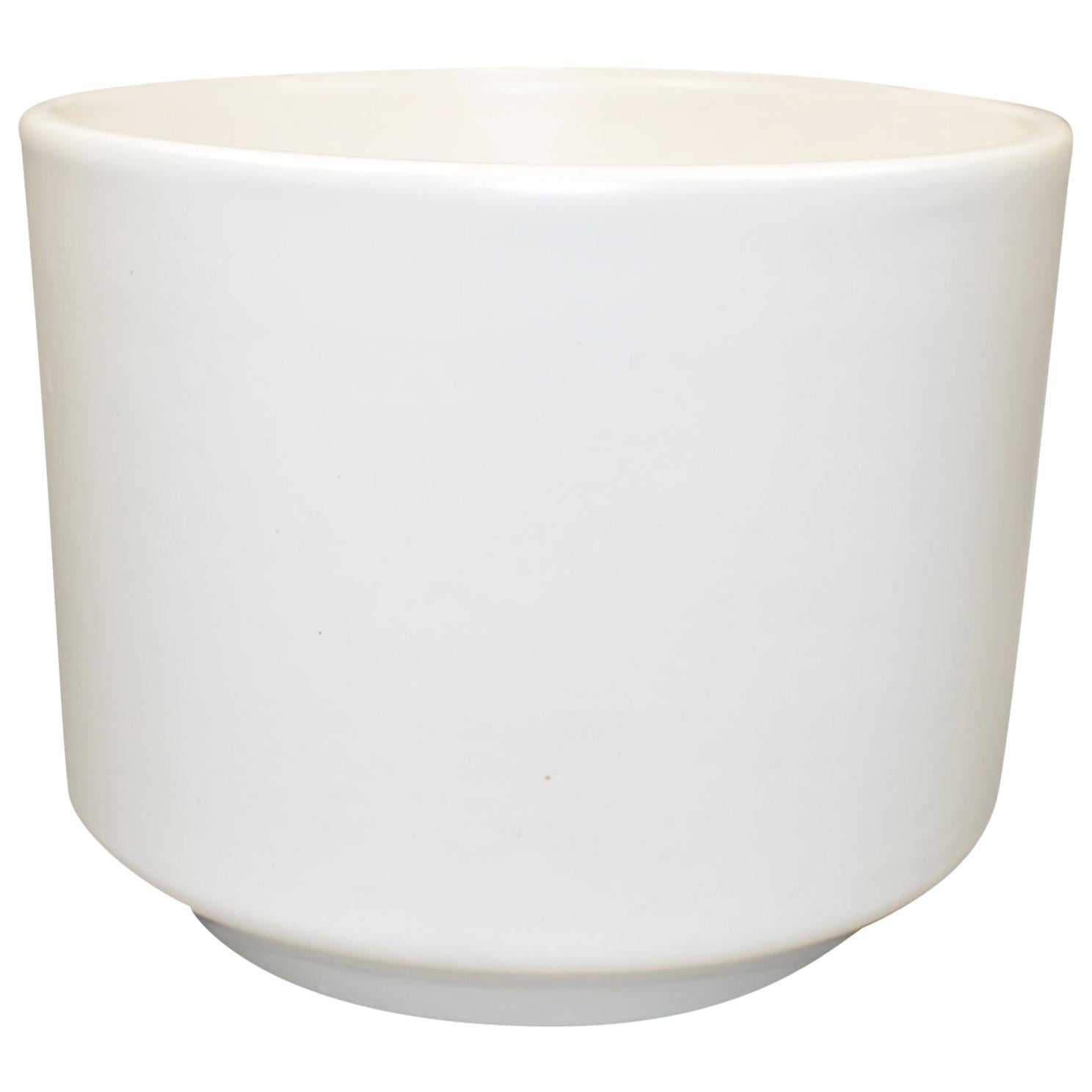 Modern White Planter Gainey Ceramics Pottery Laverne CA C-8