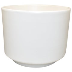 Jardinière blanche moderne Gainey Ceramics Pottery Laverne CA C-8