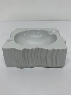 Modern White Porcelain Ashtray or Catchall by Naaman Israel, 1990s