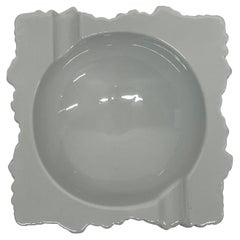Modern White Porcelain Ashtray or Catchall by Naaman Israel, 1990s