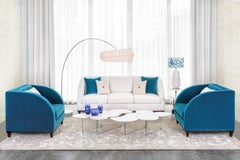 Lámpara de pie Arco Sublime Blanca Moderna, Mármol, Hecha a Mano en Portugal by Greenapple