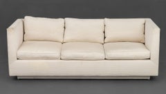 Modern White Upholstered Sofa