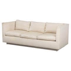 Modern White Upholstered Sofa