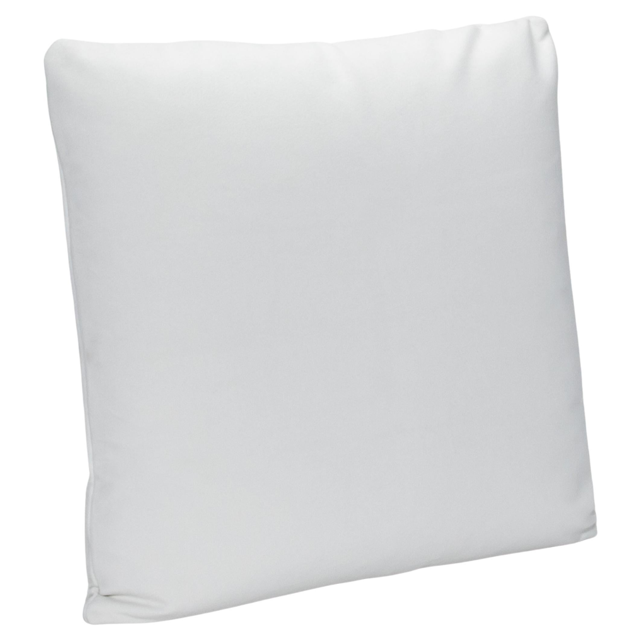 Modern White Velvet Decorative Pillow by MOGUL