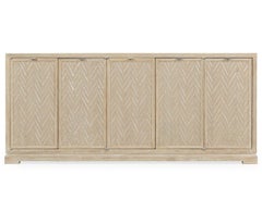 Modern White Washed Credenza