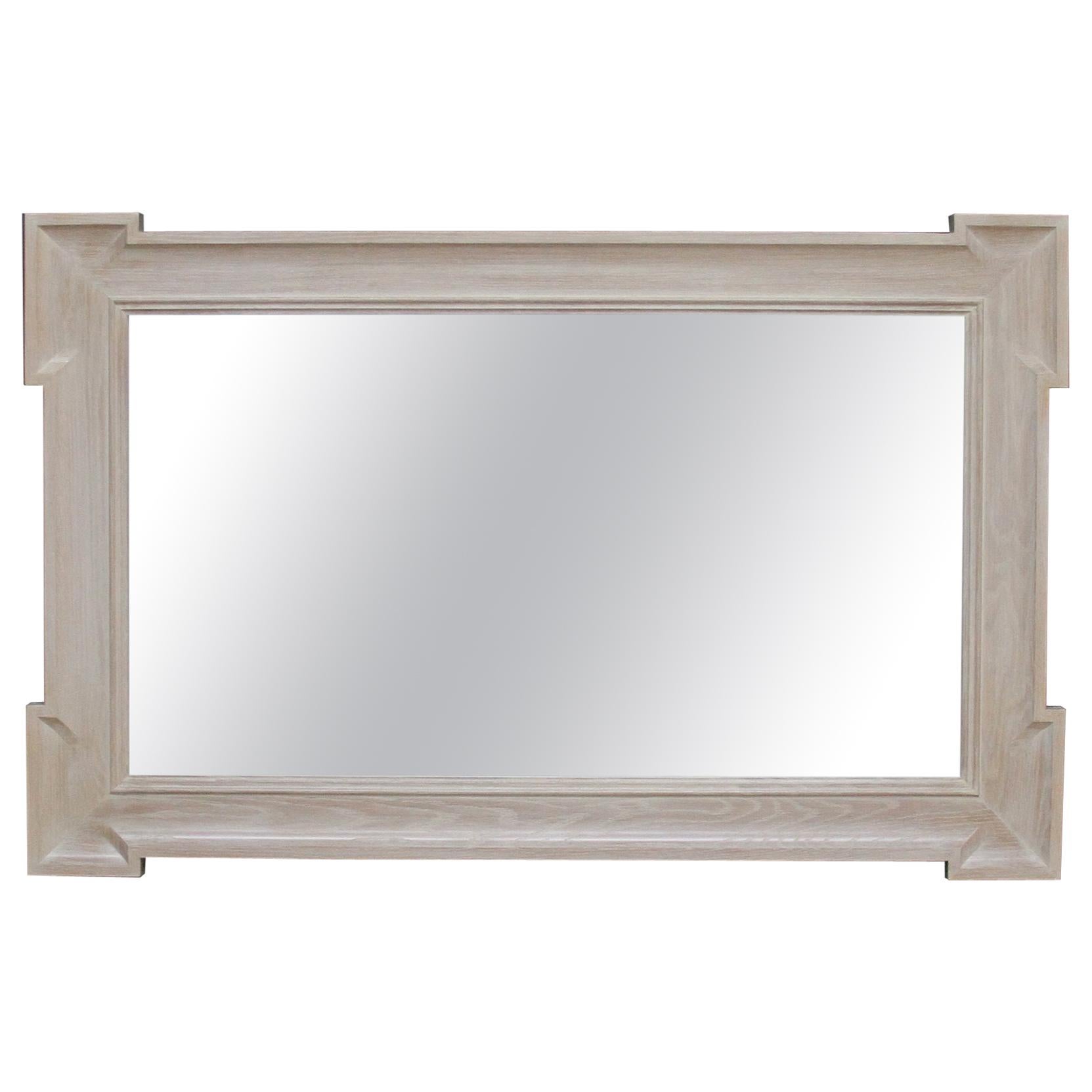 White Oak 'Piazza' Mirror by Scott James Furniture
